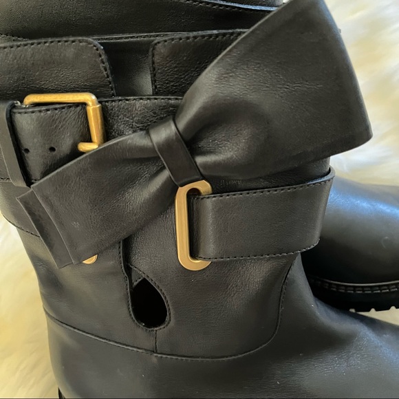 NEW  Valentino Now Wrap Vitello Biker Boots. - Picture 4 of 11